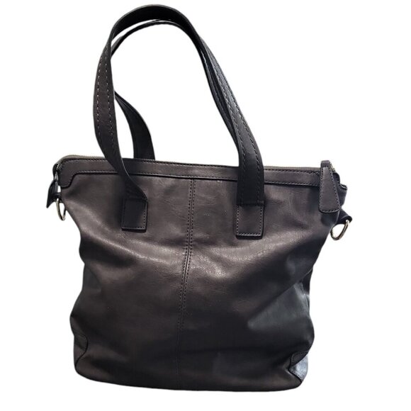 Paula Rossi Women's Hand Bag Purse Satchel Large Faux Leather Gray - Picture 3 of 7